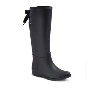 Coach | Tristee Black Waterproof Rain Boot